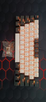 Klaviatura White and black keyboard RGB