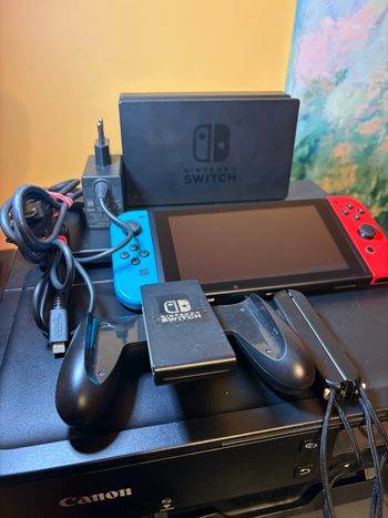 Nintendo Switch V2, Blue & Red, 32GB
