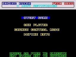 Enduro Racer (1986) SEGA Master System