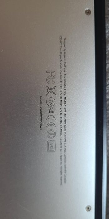 Tvarkingas MacBook air a1369 +Originalus pakrovėjas