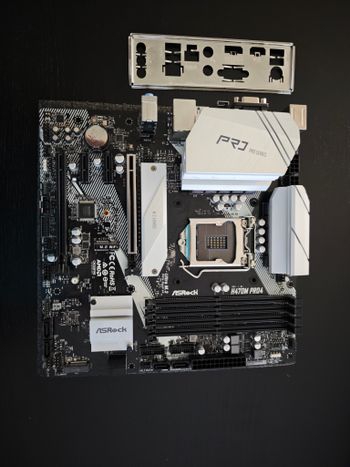 ASRock H470M Pro4 Intel H470 Micro ATX DDR4 LGA1200 2 x PCI-E x16 Slots Motherboard