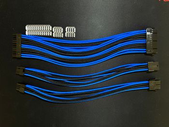 Sleeve Extension Cable juodi/mėlyni