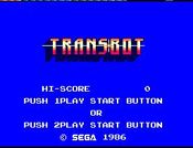 Transbot SEGA Master System
