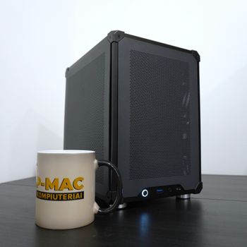 Mini ITX Žaidimų - Darbo PC Ryzen 5 5600 32GB DDR4 1TB NVMe SSD RTX 5060 8GB 