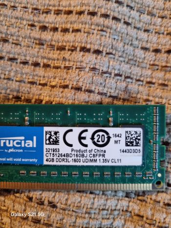 Crucial Ballistix 8 GB (4 x 2 GB) DDR3-1600 PC RAM