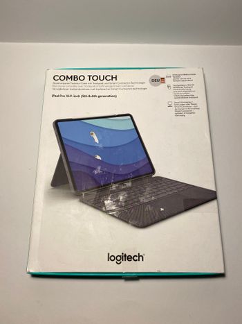 Logitech Combo Touch iPad Pro 12.9” 4th ir 5th gen klaviatūra tablet keybord