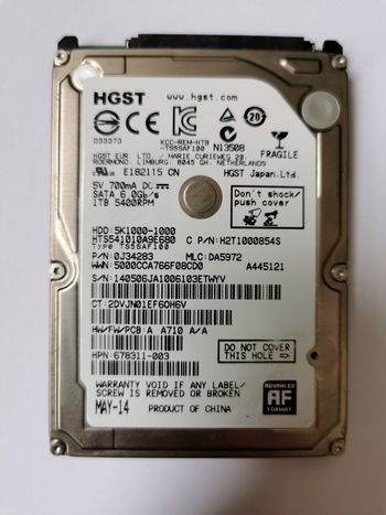 HDD HGST 5K1000-1000 1TB 2.5"
