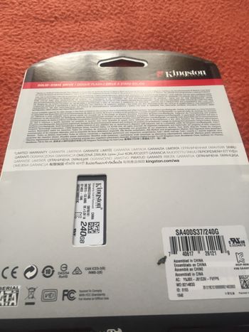 Kingston A400 240 GB SSD Storage