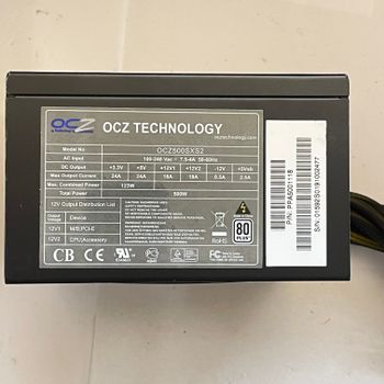 OCZ OCZ500SXS2 500W GPU 1x8 CPU 1x8 PSU maitinimo blokas PC Power supply maitekas maitblokis Gaming