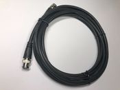 Coaxial RG59 Cable Assembly, BNC Plug to BNC Plug, 75 ohm, 16.4 ft, 5 m, Black for sale
