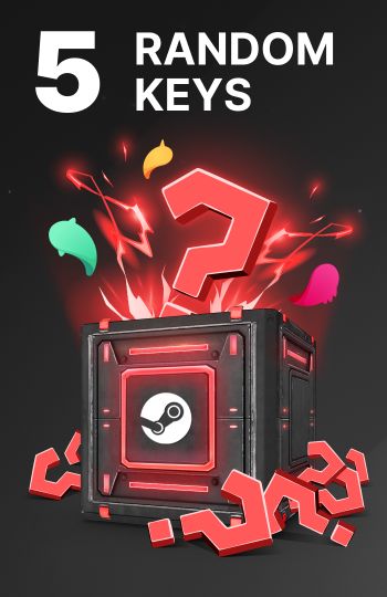 5 Random Steam keys - BLACK - Steam Key GLOBAL