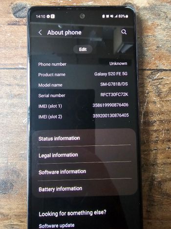 Samsung Galaxy S20 FE 128GB Cloud Navy