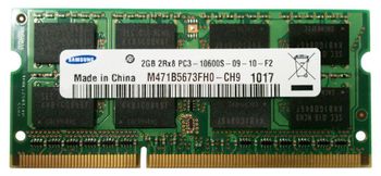 M471B5673FH0-CH9 Samsung 2GB DDR3-1333MHz CL9 204-Pin SODIMM Dual Rank RAM RAM Operatyvioji atmintis PC atmintis Gaming Ramas stick kompiuterio