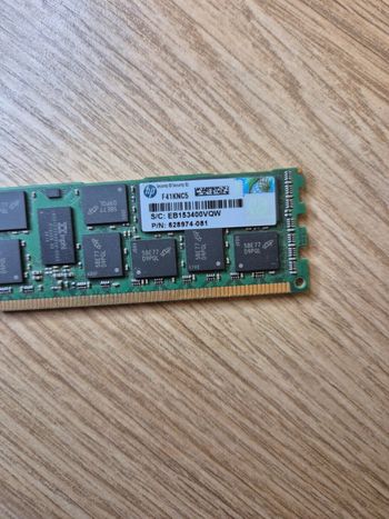 HP Micron 16 gb pc3l‑10600r ddr3‑1333 ecc registered rdimm 2rx4 cl9 1.35 v 627812‑B21 / 628974‑081
