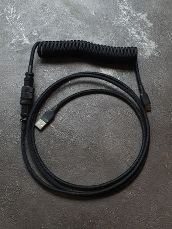 Coiled Klaviaturos Laidas (Type-c)