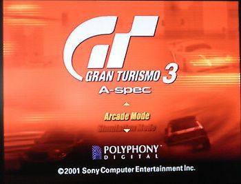 Gran Turismo 3: A-Spec PlayStation 2