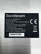 Sandstrom SKBWHBT16 Bluetooth Belaidė Klaviatūra