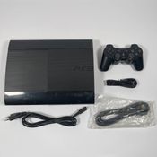 PlayStation 3 Super Slim, Black, 500GB + Controller and Cables