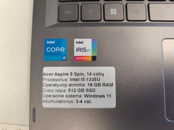 Buy Acer Aspire 5 Spin 14 touchscreen Intel I5-1335u 16gb RAM 360 laipsnių