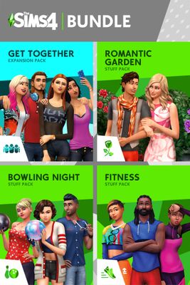 The Sims™ 4 Back to School Bundle – Get Together, Romantic Garden Stuff, Bowling Night Stuff, Fitness Stuff (DLC) cover