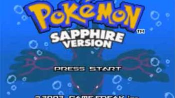 Pokémon Sapphire Game Boy Advance