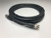 Coaxial RG59 Cable Assembly, BNC Plug to BNC Plug, 75 ohm, 16.4 ft, 5 m, Black