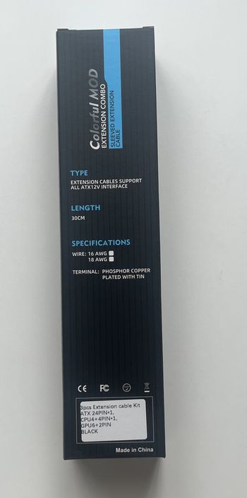 Buy ColorfulMod NAUJI Juodi PSU MAITBLOKIO LAIDAI CABLE EXTENSIONS