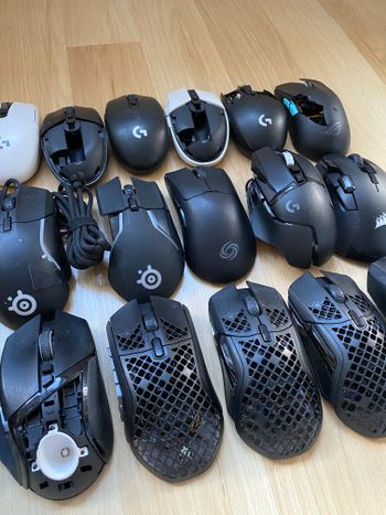 19vnt žaidimų pėlių su defektais gaming mouse