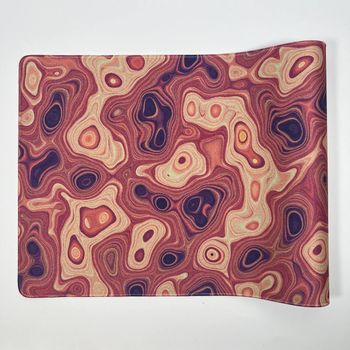 Extended Gaming Mousepad 90x40 cm - Abstract Earthy Red Swirls