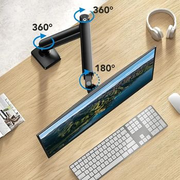 Get Reguliuojamas aliuminis monitoriaus laikiklis (13"–32", iki 9.98 kg) Tvirtas ir 