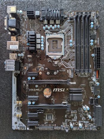 MSI Z170-A PRO Intel Z170 ATX DDR4 LGA1151 2 x PCI-E x16 Slots Motherboard