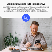 NordVPN Standard -  6-Mesi - 10 Dispositivi (PC/MAC/Mobile) VPN e Cybersecurity - ITALIA for sale