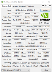 Palit GeForce GTX 1080 Ti 11 GB 1480-1582 Mhz PCIe x16 GPU