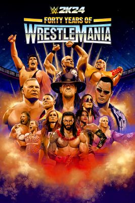 WWE 2K24 40 Years of Wrestlemania cover