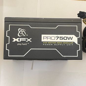 XFX Pro 750W XPS-750W-3XB 80 Plus Bronze GPU 2x8 pin CPU 1x8 pin PSU maitinimo blokas PC Power supply maitekas