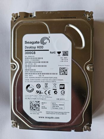 Seagate 3 TB HDD Storage