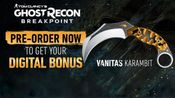 Tom Clancy's Ghost Recon: Breakpoint Vanitas Karambit (DLC) ghostrecon.com Key EUROPE