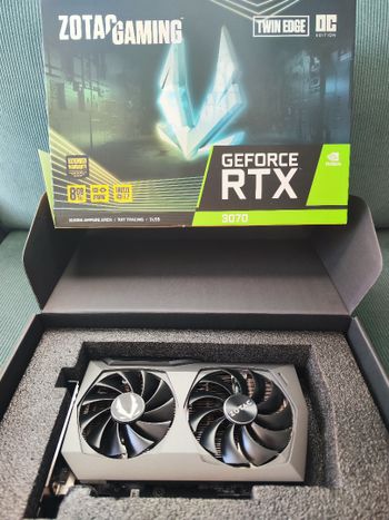 Zotac GeForce RTX 3070 8 GB 1500-1725 Mhz PCIe x16 GPU
