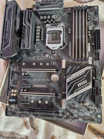 MSI Z270 SLI PLUS Intel Z270 ATX DDR4 LGA1151 3 x PCI-E x16 Slots Motherboard