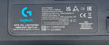 Logitech G915 TKL Lightspeed Wireless (Tactile) Mechaninė Klaviatūra