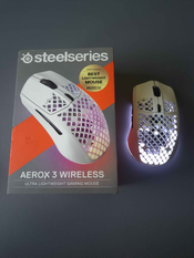 SteelSeries Aerox 3 Wireless White pelytė