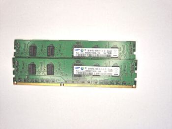 Lot of 2x2gb samsung m393b5773ch0‑ch9 2gb pc3l‑10600r ddr3‑1333 ecc