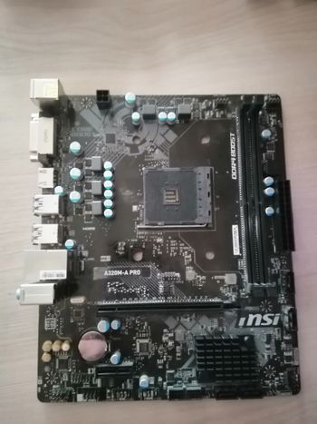 MSI A320M-A PRO AMD A320 Micro ATX DDR4 AM4 1 x PCI-E x16 Slots Motherboard
