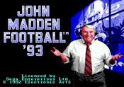 John Madden Football '93 SEGA Mega Drive