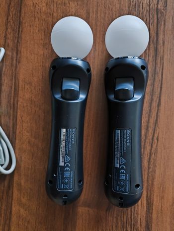 2 x Move lazdos PS5 PS4 VR controller Playstation 4 pultas pultelis lazda