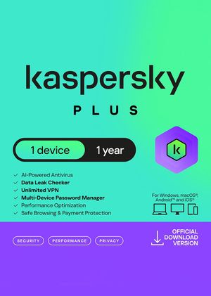 Kaspersky Plus (1 Year / 1 Device) Key EUROPE