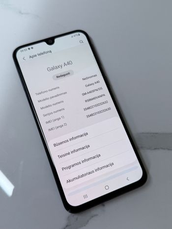 Samsung Galaxy A40 64GB Black for sale