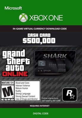 Grand Theft Auto Online: Bull Shark Cash Card (Xbox One) Xbox Live Key GLOBAL
