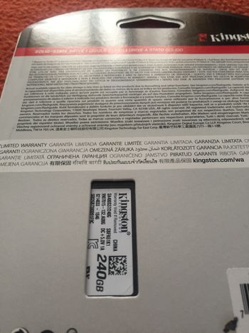 Kingston A400 240 GB SSD Storage for sale