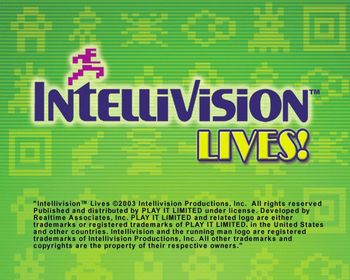 Intellivision Lives! PlayStation 2